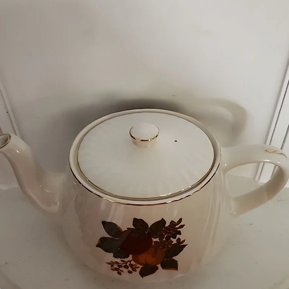 Enoch Wedgwood Tea Set, ENGLISH HARVEST Teapot Cream Sugar Bowl Set, England - Picture 2 of 7